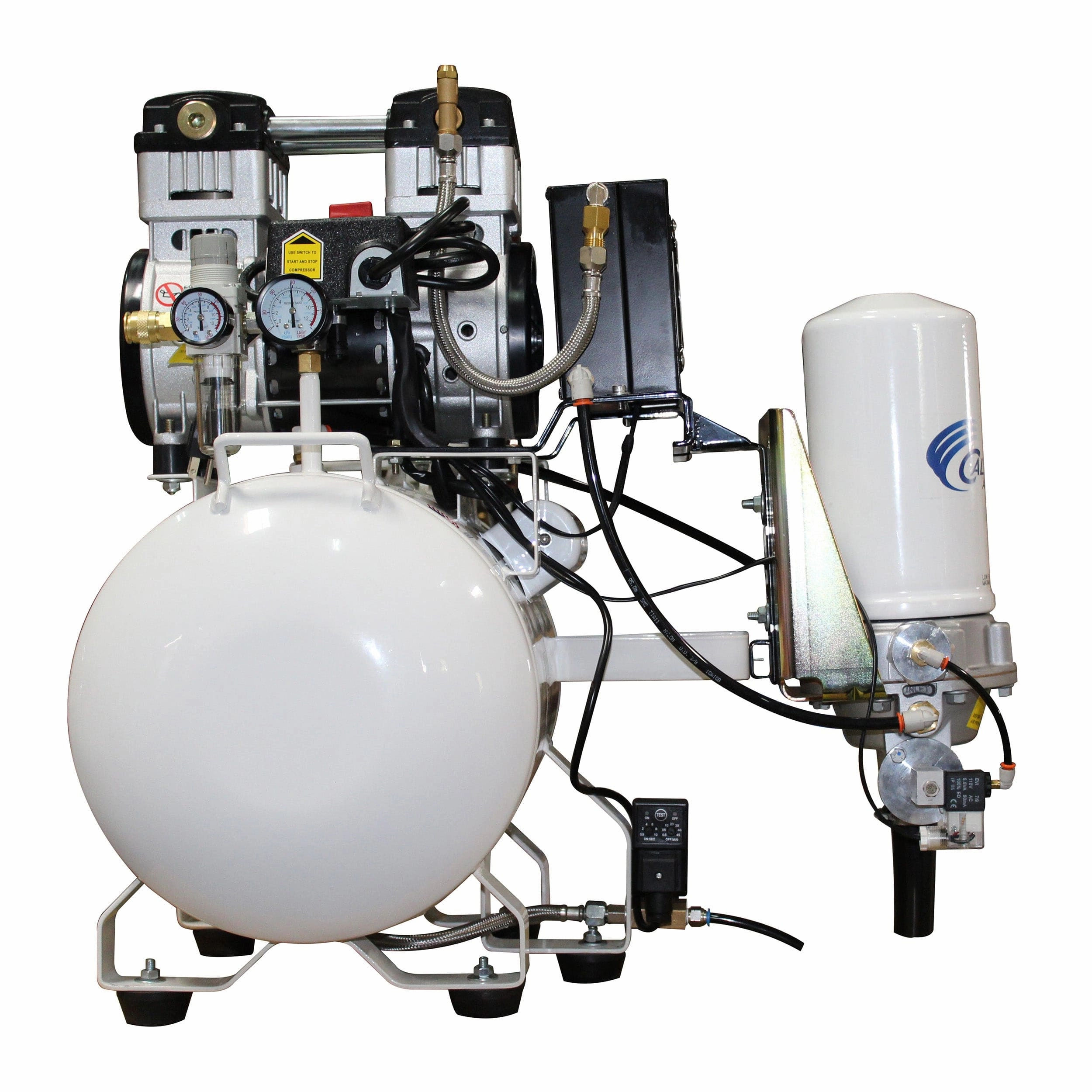 2HP 10 Gallon Oil-Free Steel Tank Air Compressor with Air Drying System
