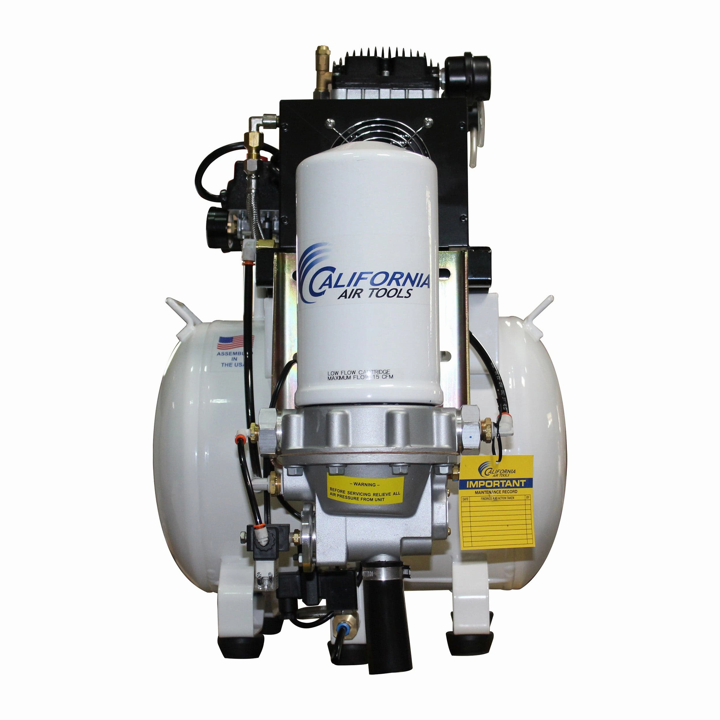 2HP 10 Gallon Oil-Free Steel Tank Air Compressor with Air Drying System