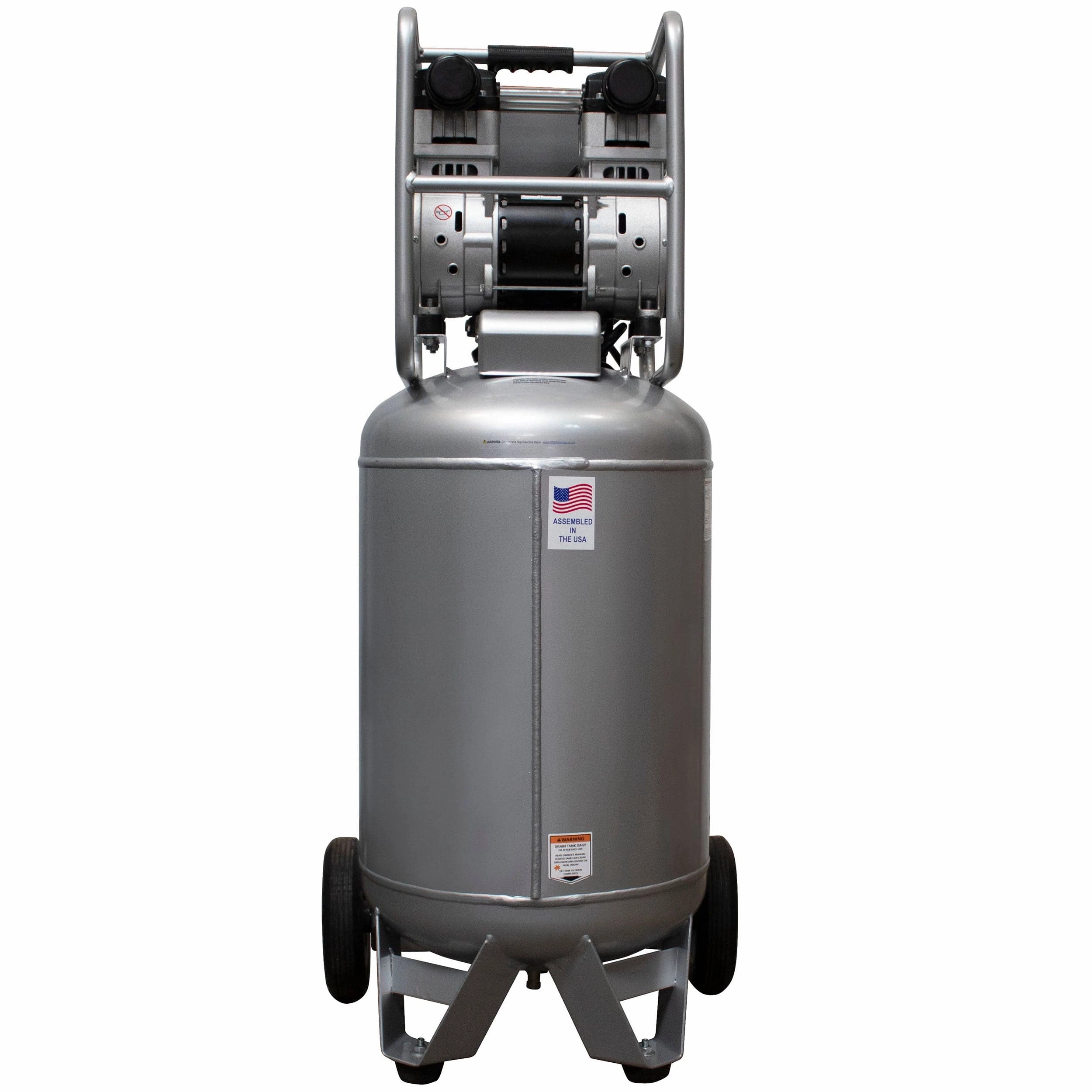 2HP 220V 20 Gallon Oil-Free Steel Tank Air Compressor