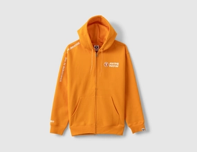AAPE Now Zip Up Sweater / Light Orange