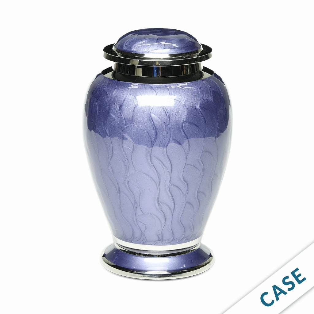 ADULT - Brass Urn -2571- Gleaming Enamel with Nickel Banding - Case of 4