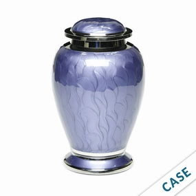 ADULT - Brass Urn -2571- Gleaming Enamel with Nickel Banding - Case of 4