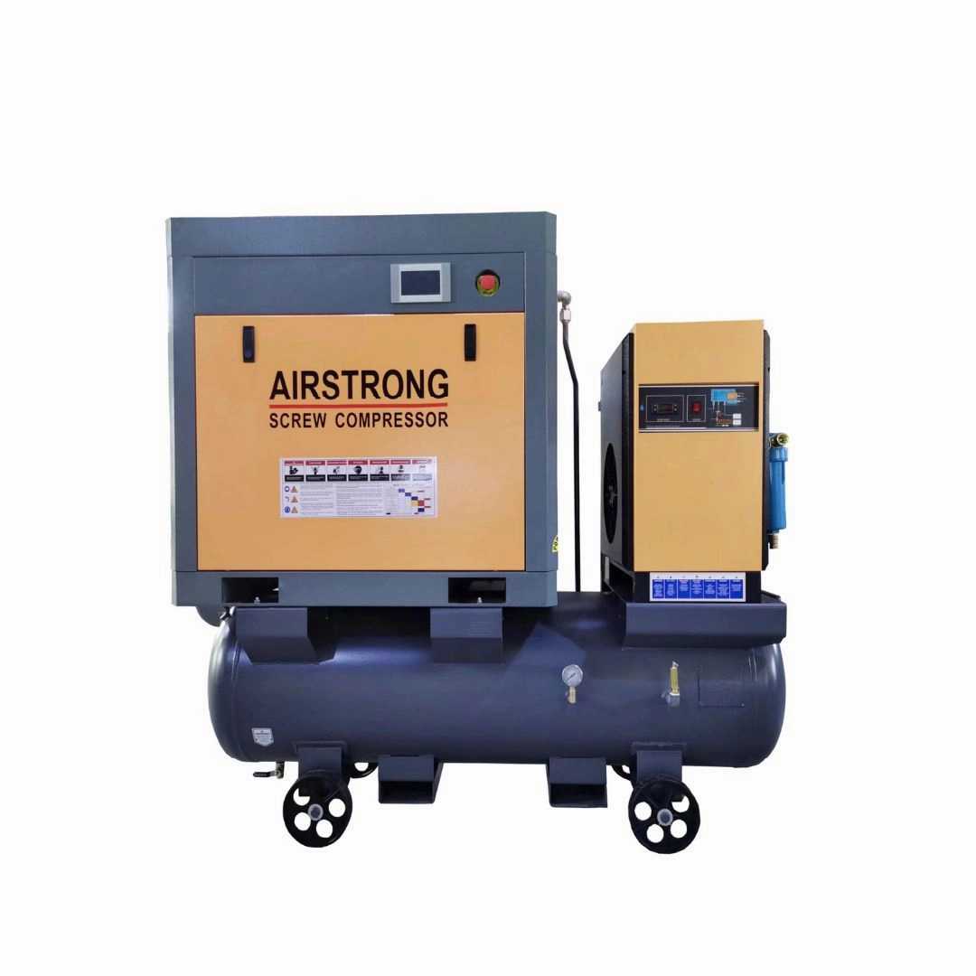 Airstrong 15HP 415V/50Hz 10 Bar 3 in 1 Screw Compressor with Tank & Air Dryer | Model : A-ASPMTD15A