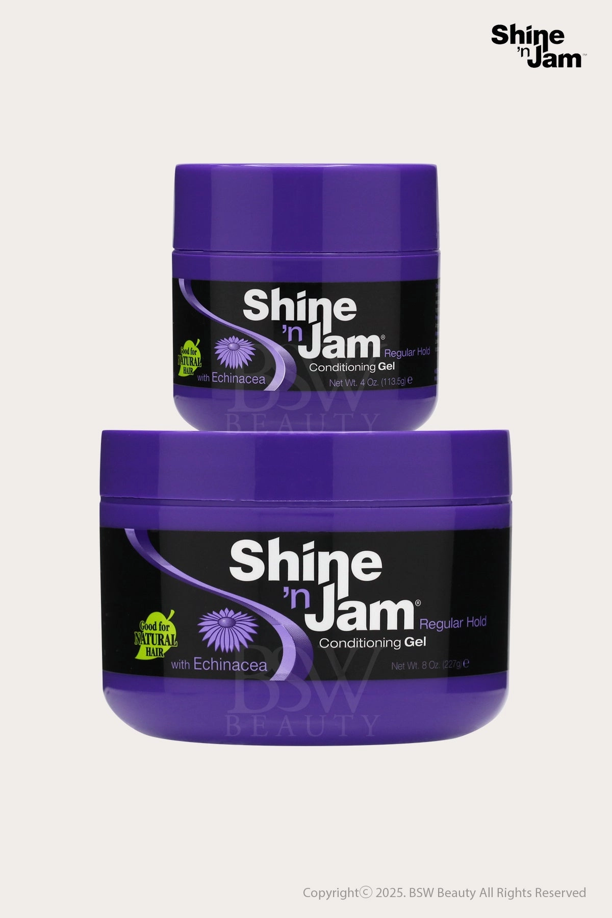 AMPRO PRO STYLE SHINE'N JAM CONDITIONING GEL REGULAR HOLD - 2 SIZE