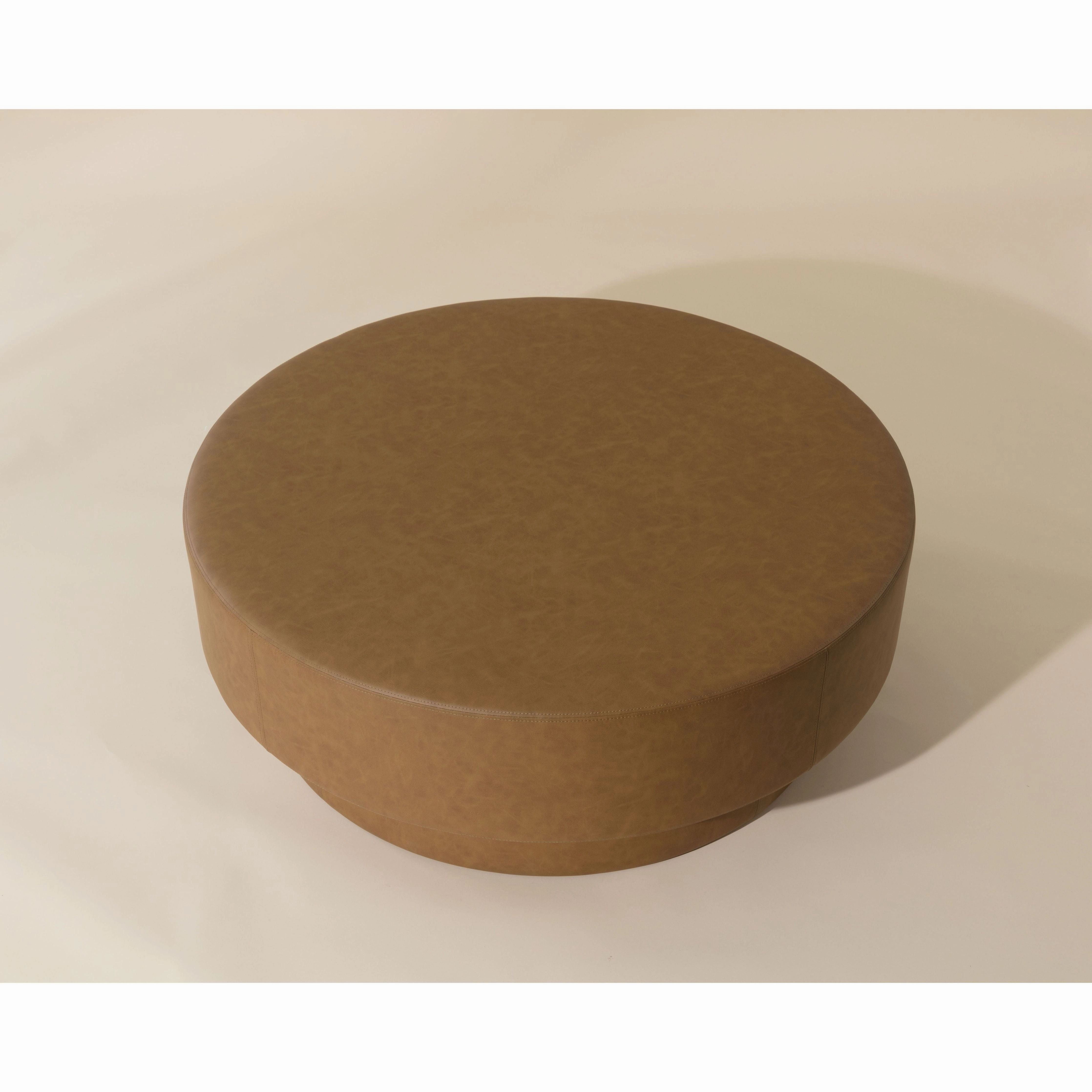 Arlo Ottoman - Milliken Cognac