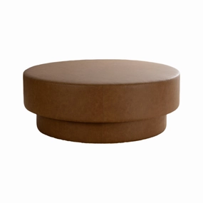 Arlo Ottoman - Milliken Cognac