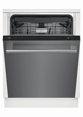 Beko DDT38530XWS Tall Tub Stainless Dishwasher, 16 Place Settings, 45 Dba, Top Control With Water Softener