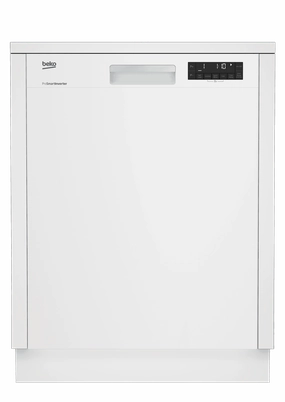Beko DUT25401W Tall Tub White Dishwasher, 14 Place Settings, 48 Dba, Front Control