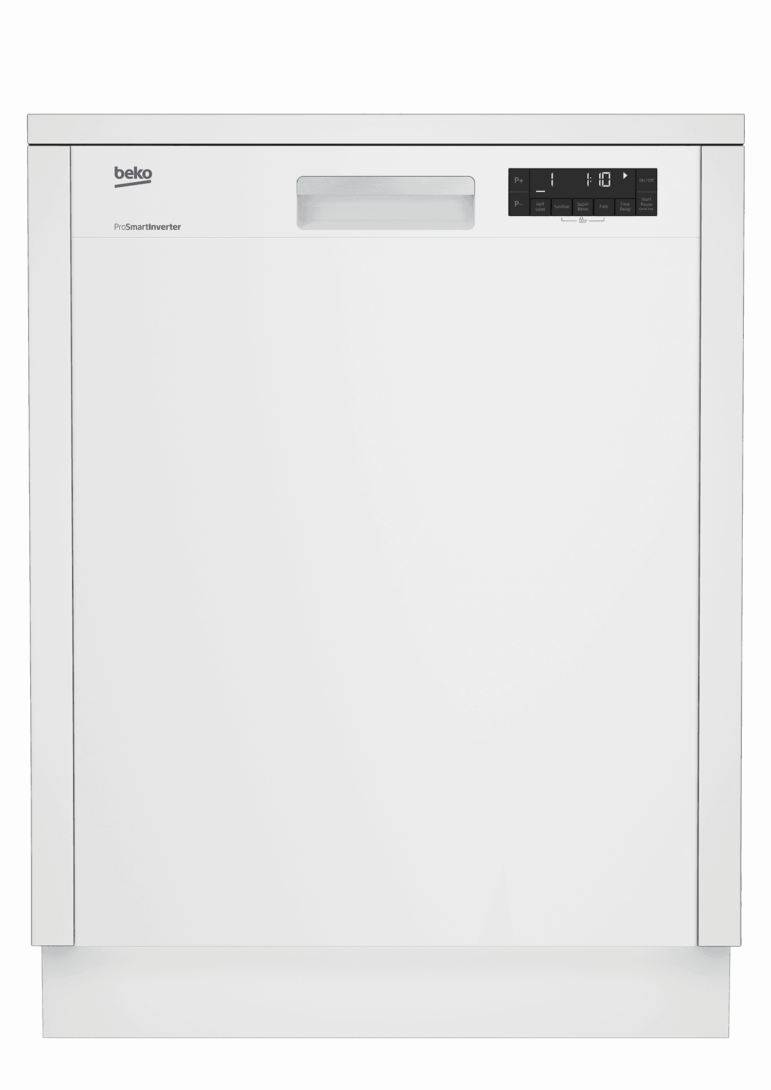 Beko DUT25401W Tall Tub White Dishwasher, 14 Place Settings, 48 Dba, Front Control