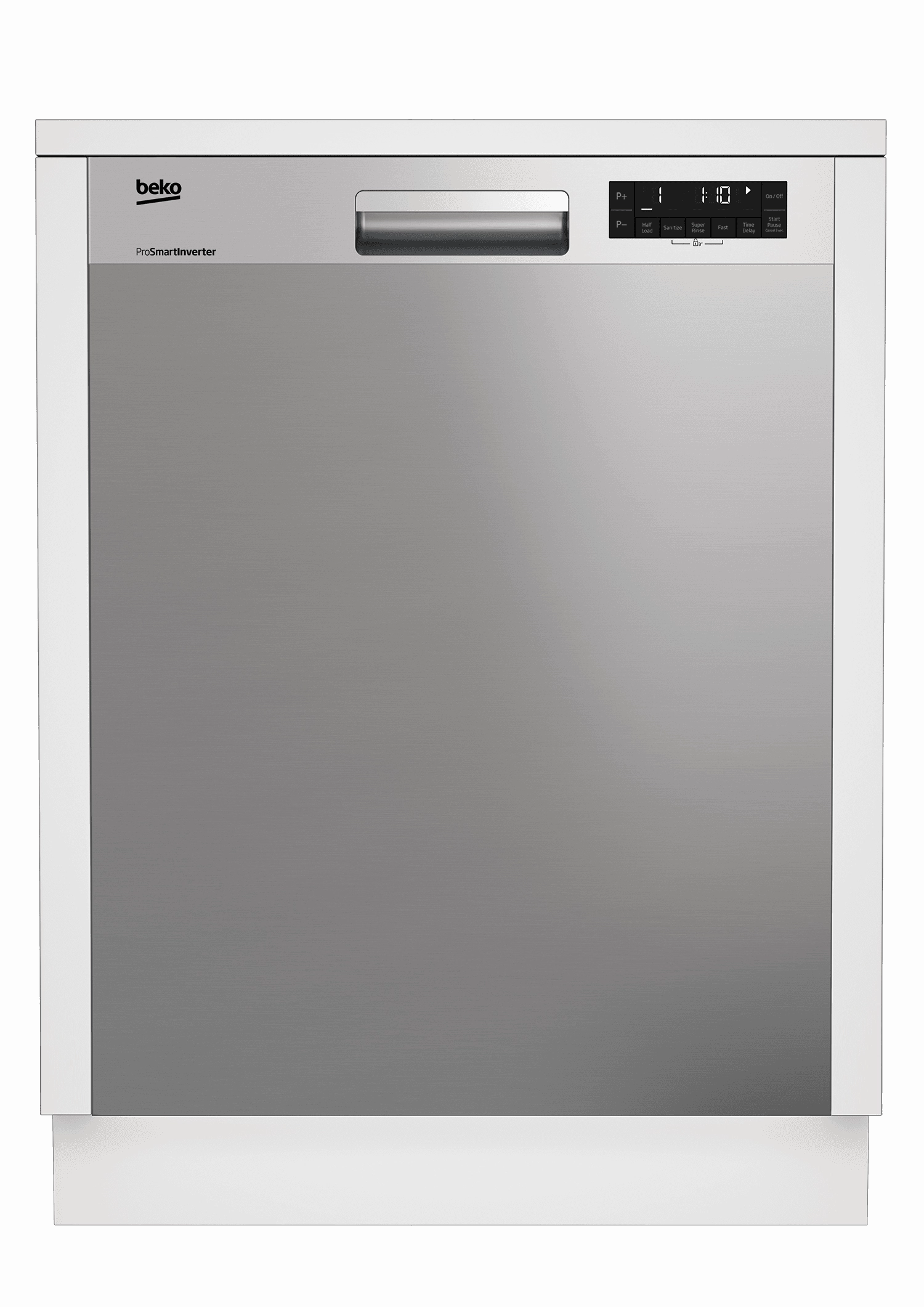 Beko DUT25401X Tall Tub Stainless Steel Dishwasher, 14 Place Settings, 48 Dba, Front Control