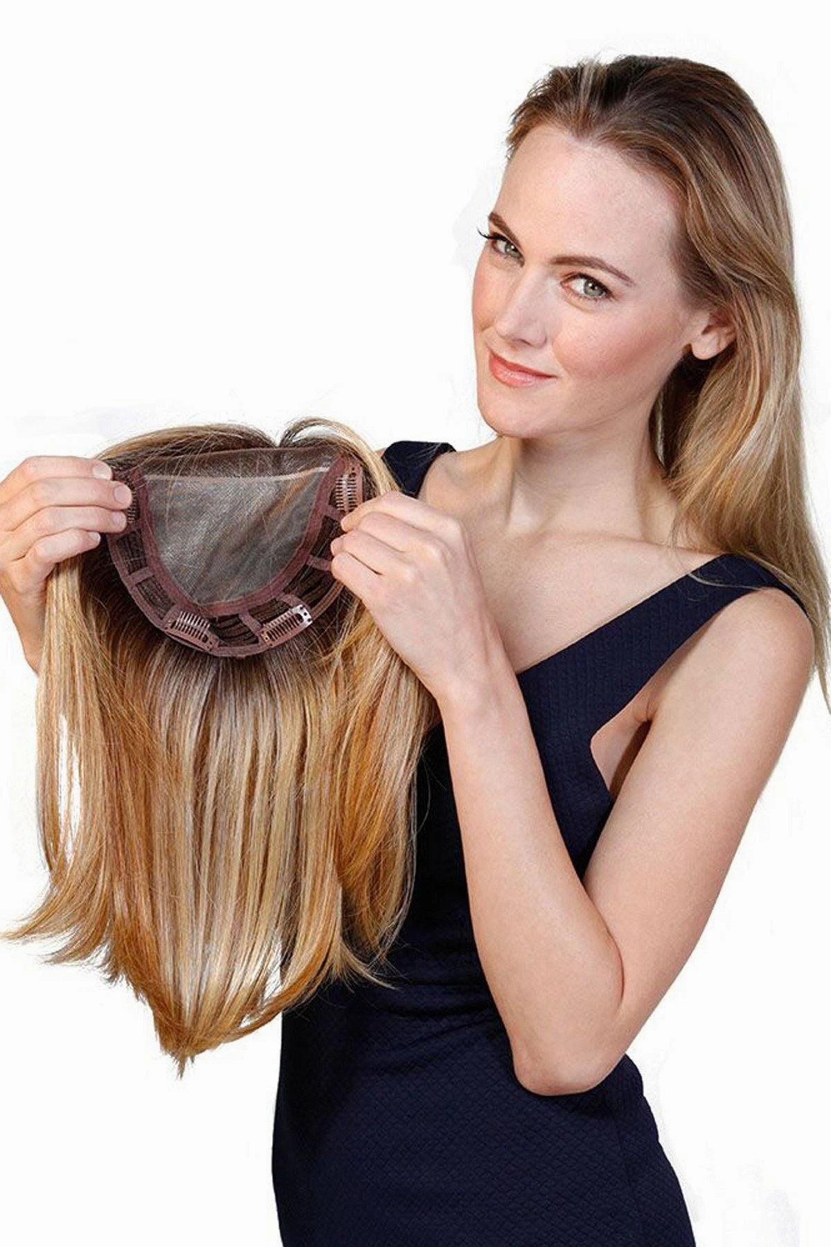 Belle Tress Toppers - Lace Front Mono Top Straight 14" (#7005)