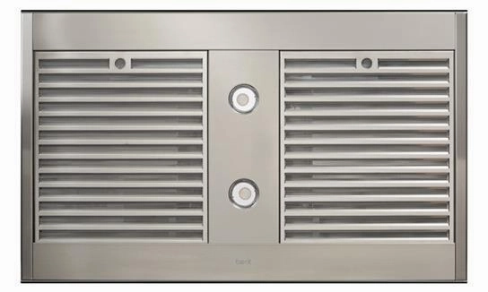 Best Range Hoods ICB3I36SBB Ispira 36-In. 650 Max Cfm Stainless Steel Island Range Hood With Purled&#8482; Light System And Black Glass