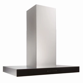 Best Range Hoods ICB3I36SBB Ispira 36-In. 650 Max Cfm Stainless Steel Island Range Hood With Purled&#8482; Light System And Black Glass