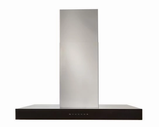 Best Range Hoods ICB3I36SBB Ispira 36-In. 650 Max Cfm Stainless Steel Island Range Hood With Purled&#8482; Light System And Black Glass