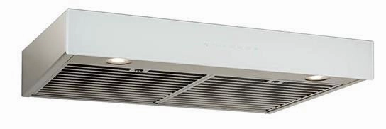 Best Range Hoods UCB3I36SBW Ispira 36-In. 550 Max Cfm Stainless Steel Under-Cabinet Range Hood With Purled&#8482; Light System And White Glass, Energy Star Certified