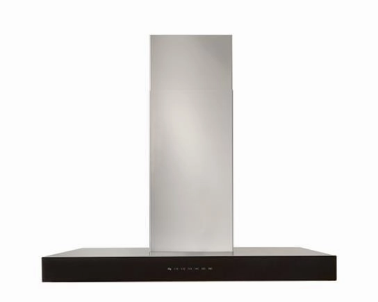Best Range Hoods WCB3I36SBB Ispira 36-In. 650 Max Cfm Stainless Steel Chimney Range Hood With Purled&#8482; Light System And Black Glass