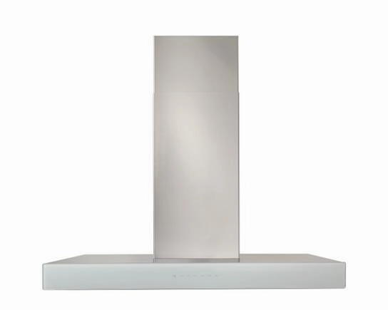 Best Range Hoods WCB3I36SBW Ispira 36-In. 650 Max Cfm Stainless Steel Chimney Range Hood With Purled&#8482; Light System And White Glass