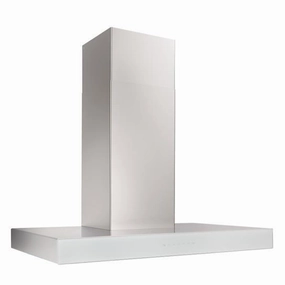 Best Range Hoods WCB3I36SBW Ispira 36-In. 650 Max Cfm Stainless Steel Chimney Range Hood With Purled&#8482; Light System And White Glass