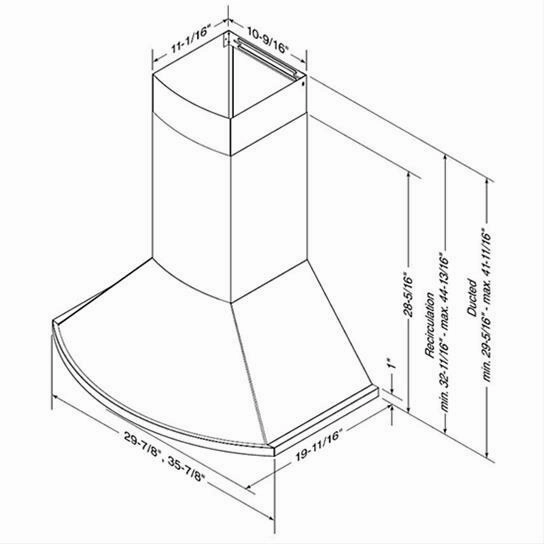 Best Range Hoods WCN1366SS Best® 36-Inch Convertible Wall-Mount Chimney Range Hood, 685 Max Cfm, Stainless Steel