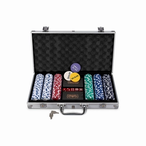 Blksmith XG1050-MUA 300 Pcs Deluxe Tournament Edition Poker Set w/Carrying Case, One Size, Multiple Colors