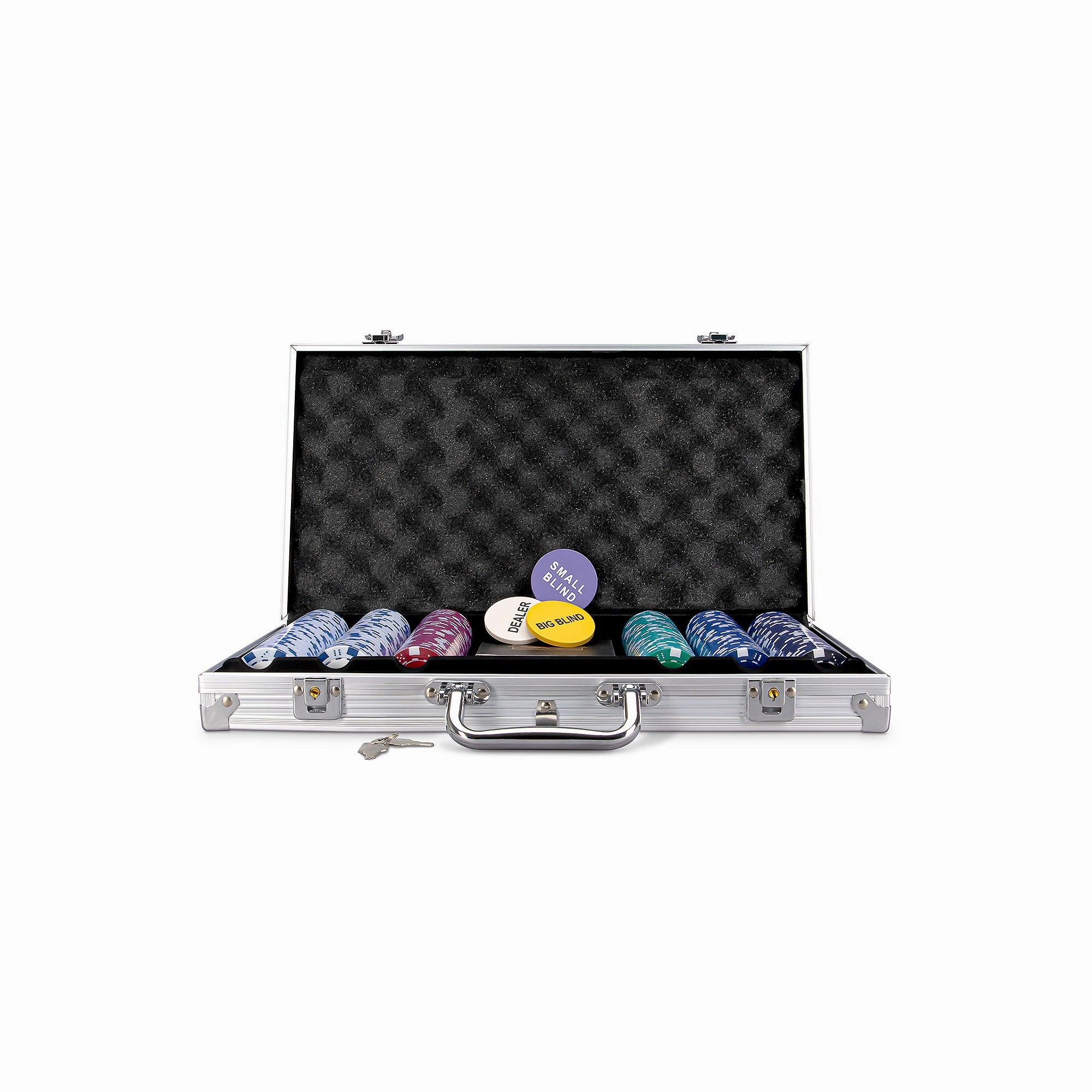 Blksmith XG1050-MUA 300 Pcs Deluxe Tournament Edition Poker Set w/Carrying Case, One Size, Multiple Colors