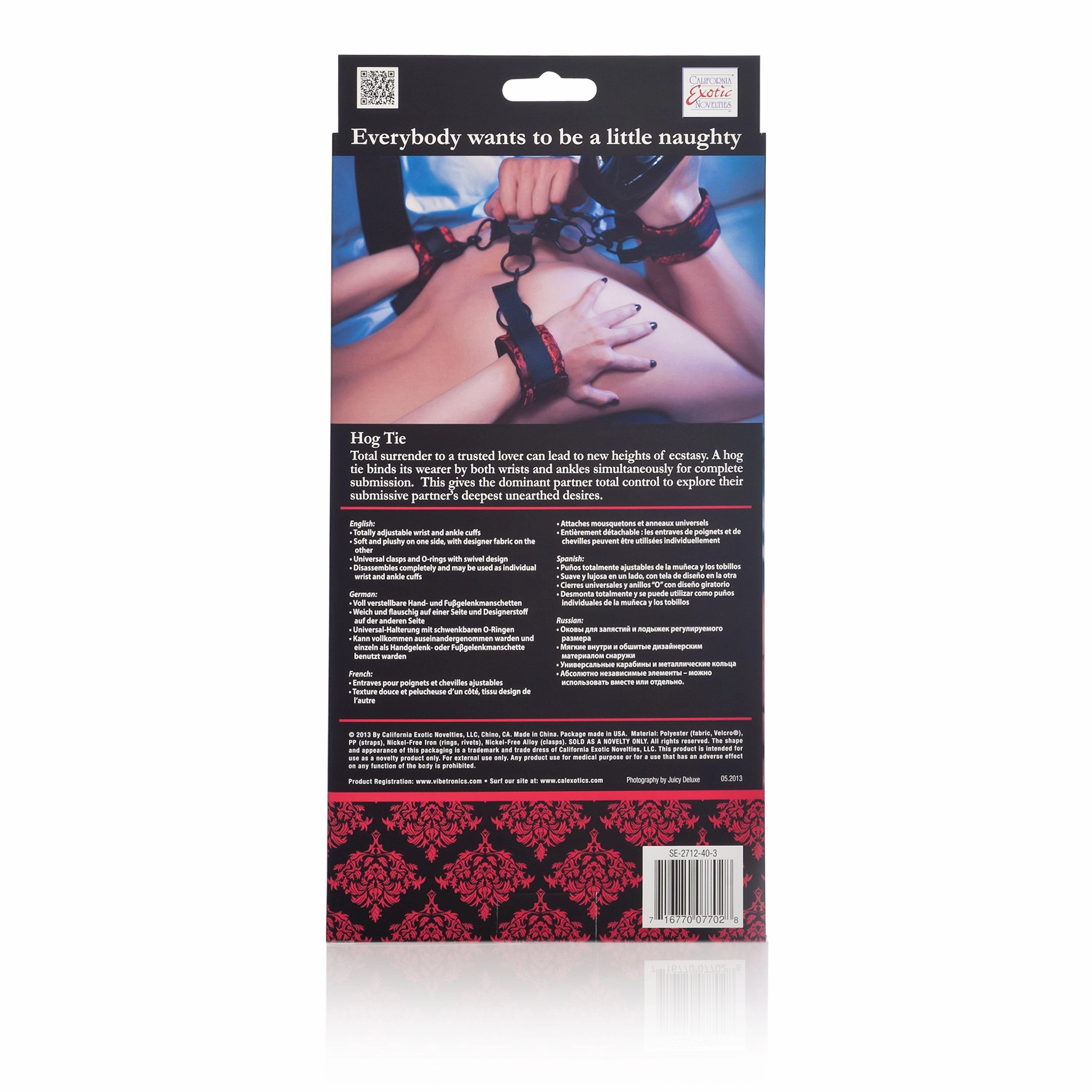 California Exotics - Scandal Hog Tie (Red)