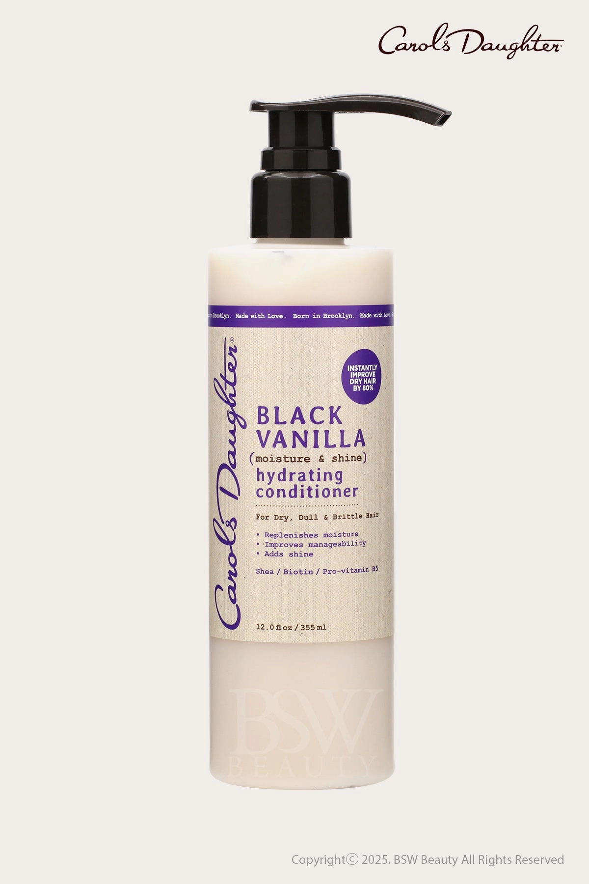 CAROLS DAUGHTER BLACK VANILLA MOISTURE & SHINE HYDRATING CONDITIONER 12oz