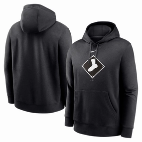 Chicago White Sox Nike Alternate Logo Club Pullover Hoodie - Black