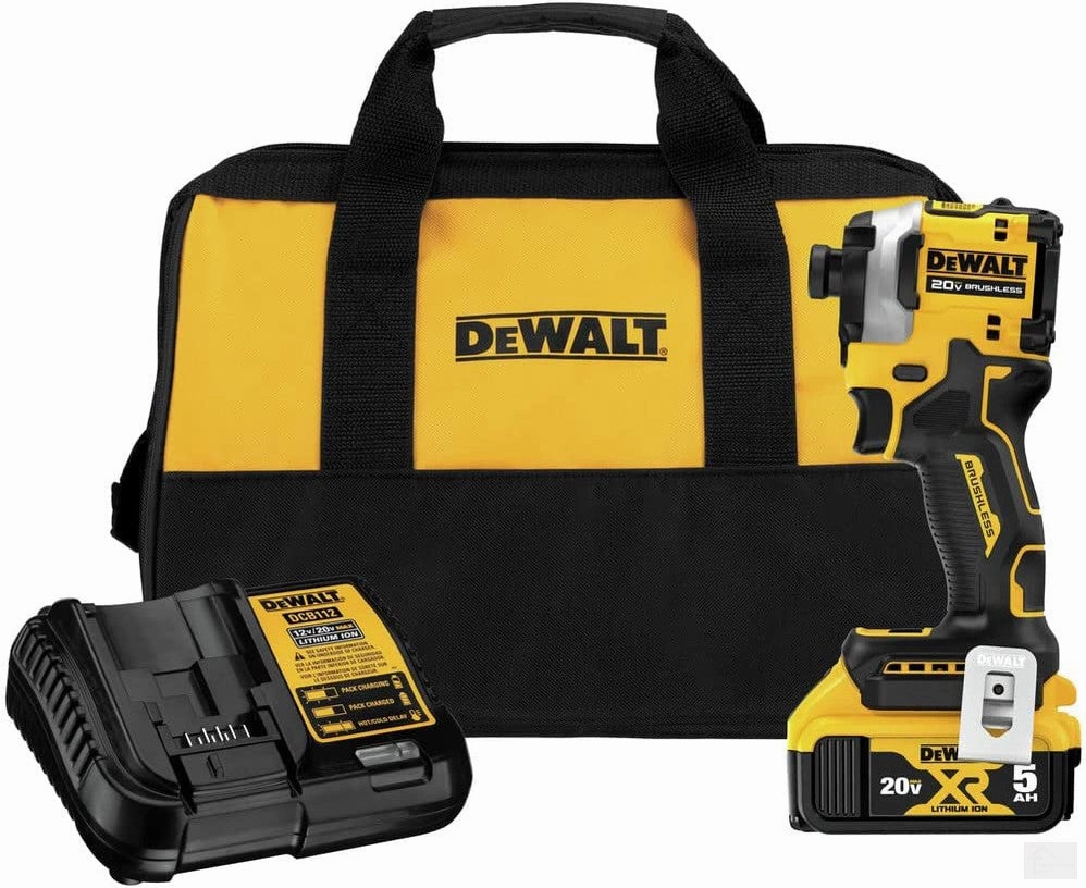 DEWALT ATOMIC 20V MAX* 1/4 in. Brushless Cordless 3-Speed Impact Driver Kit DCF850P1