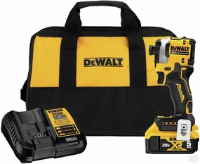 DEWALT ATOMIC 20V MAX* 1/4 in. Brushless Cordless 3-Speed Impact Driver Kit DCF850P1
