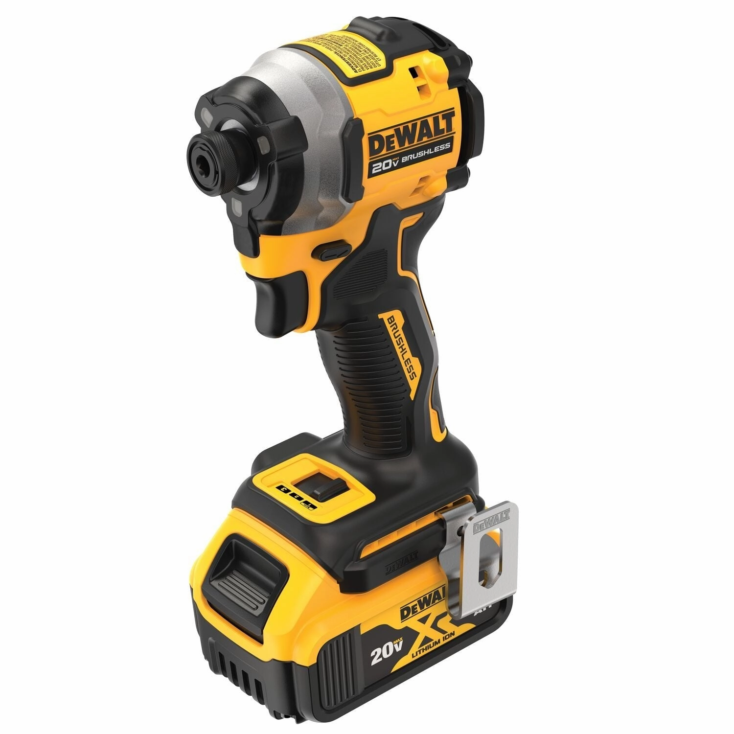 Dewalt DCF850P1 Atomic 20V MAX* 1/4 in. Brushless Cordless 3-Speed Impact Driver Kit