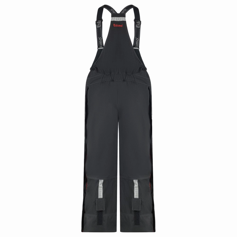 Eskimo Roughneck Bibs for Men - Black/Red - 2XL