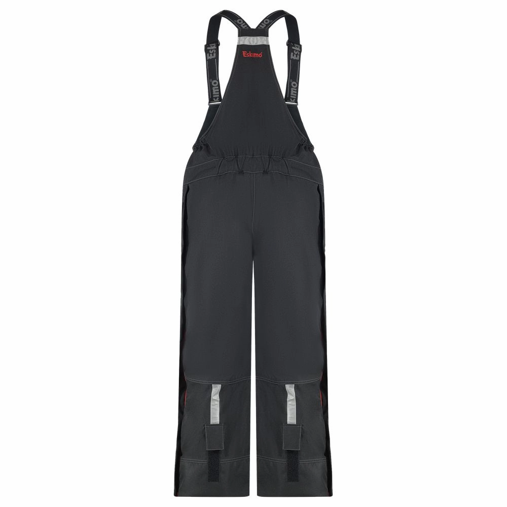 Eskimo Roughneck Bibs for Men - Black/Red - 2XL