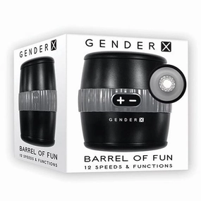 Evolved - Gender X Barrel of Fun Vibrating Stroker Masturbator (Black)