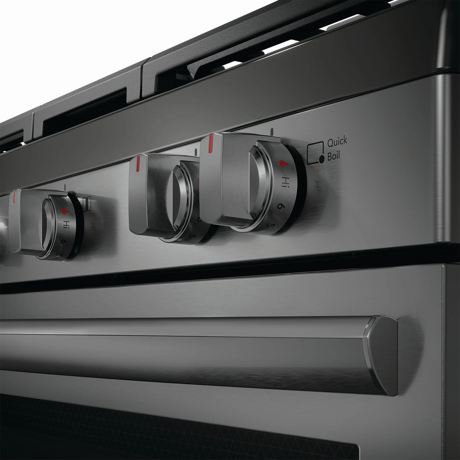 Frigidaire Gallery Smudge-Proof® Black Stainless Steel 30" Rear Control Gas Range (5.1 Cu. Ft) - GCRG3060BD