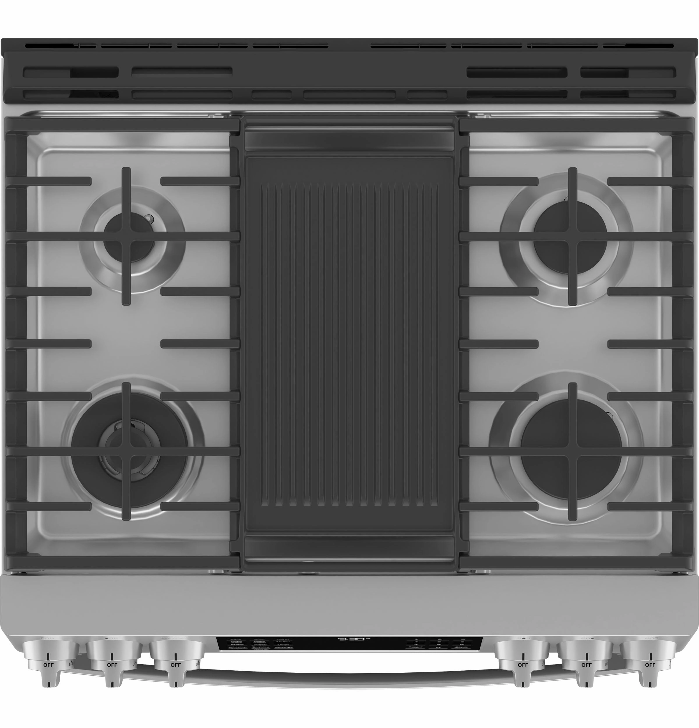GE Profile Fingerprint Resistant Stainless Steel Smart Slide-In Dual Fuel Range with Air Fry (5.7 Cu.Ft.) - PC2S930YPFS