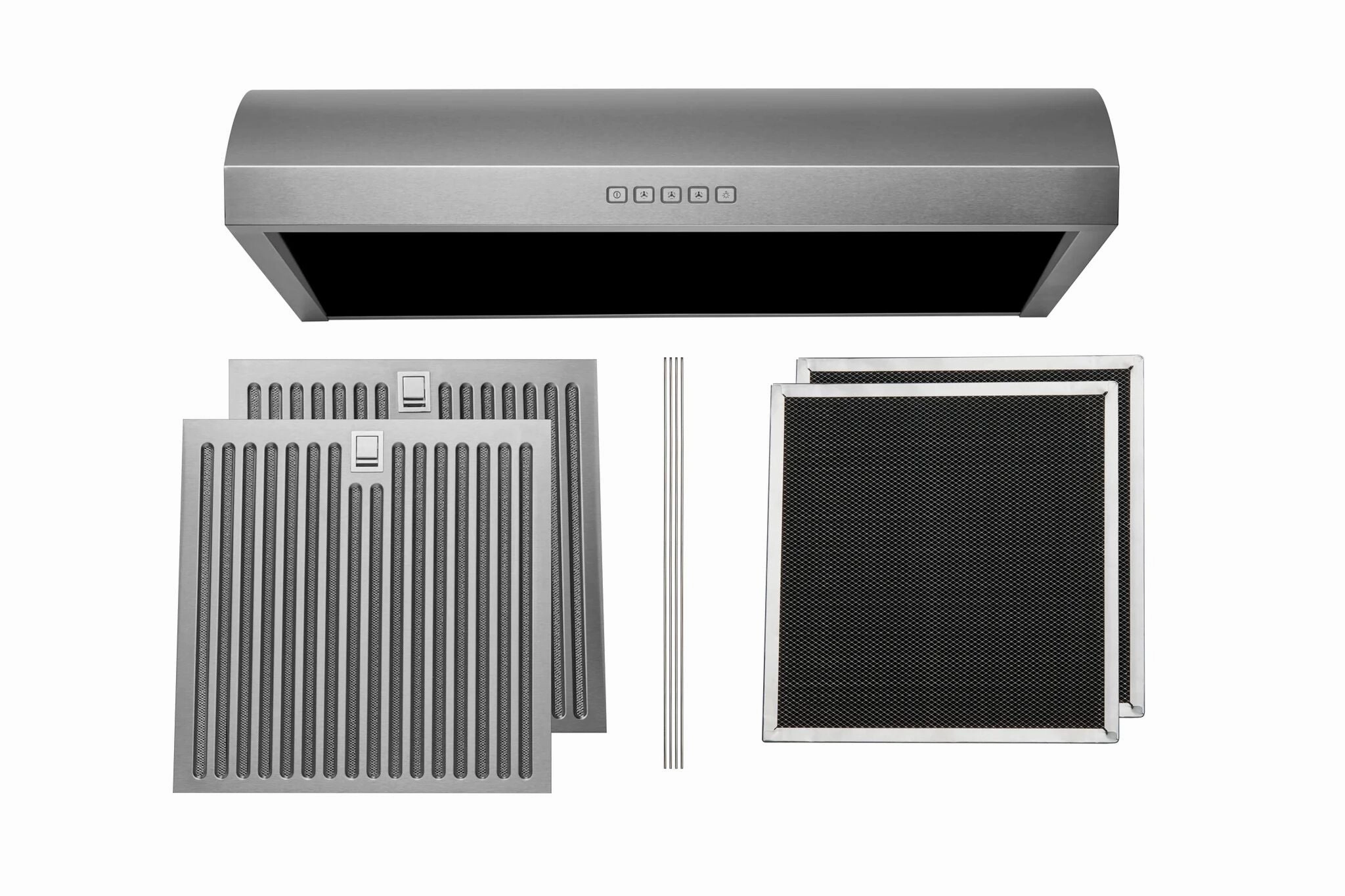 Hauslane Stainless Steel 30" 600 CFM Under Cabinet Range Hood - UC-B018SS-30