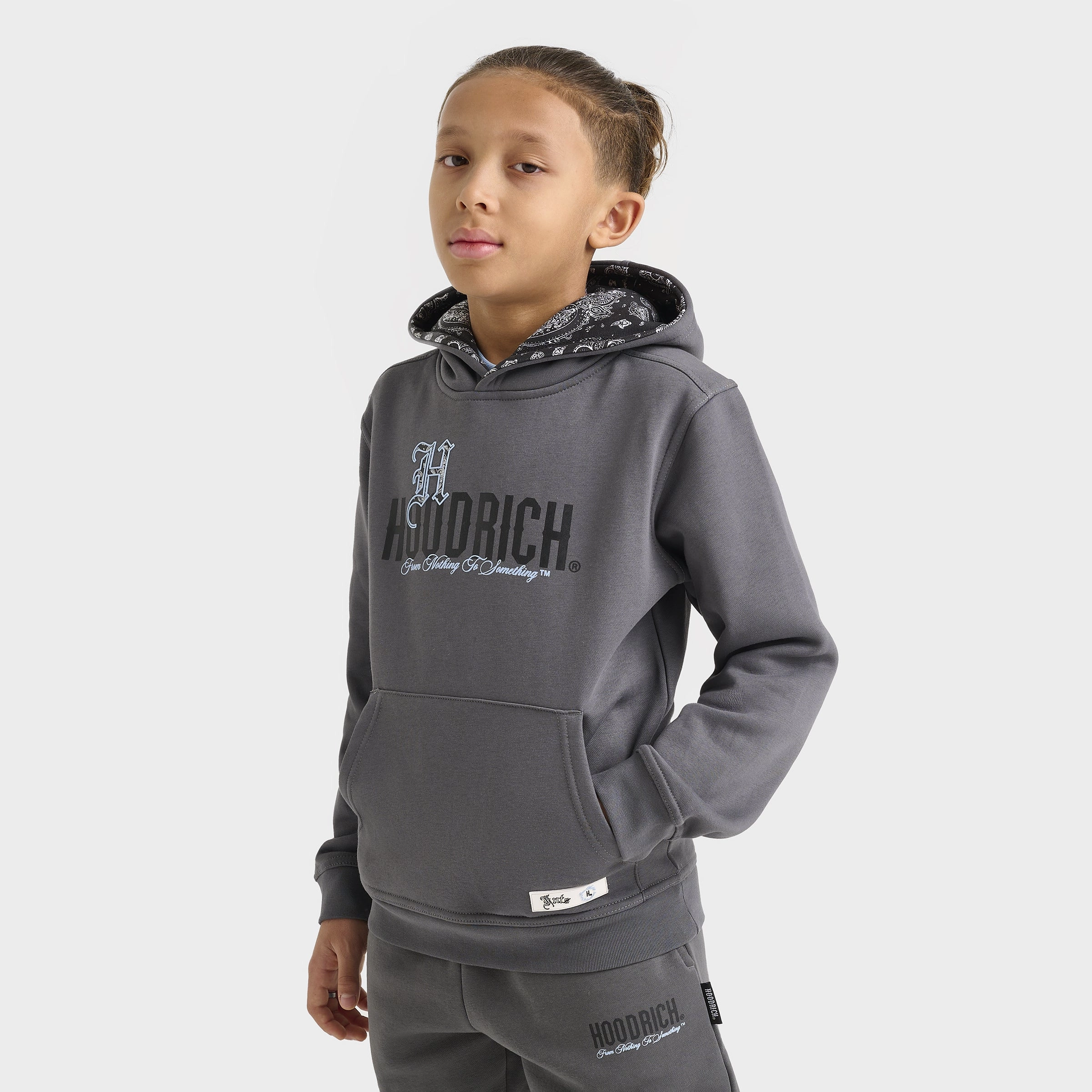 Hoodrich Junior Boys' Eterno Hoodie Lava Smoke / Black - Clear Sky