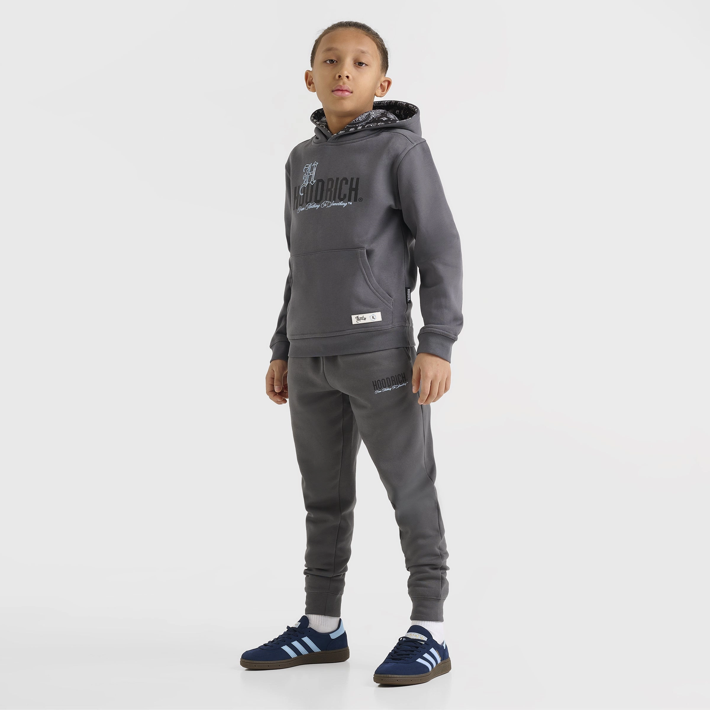 Hoodrich Junior Boys' Eterno Hoodie Lava Smoke / Black - Clear Sky