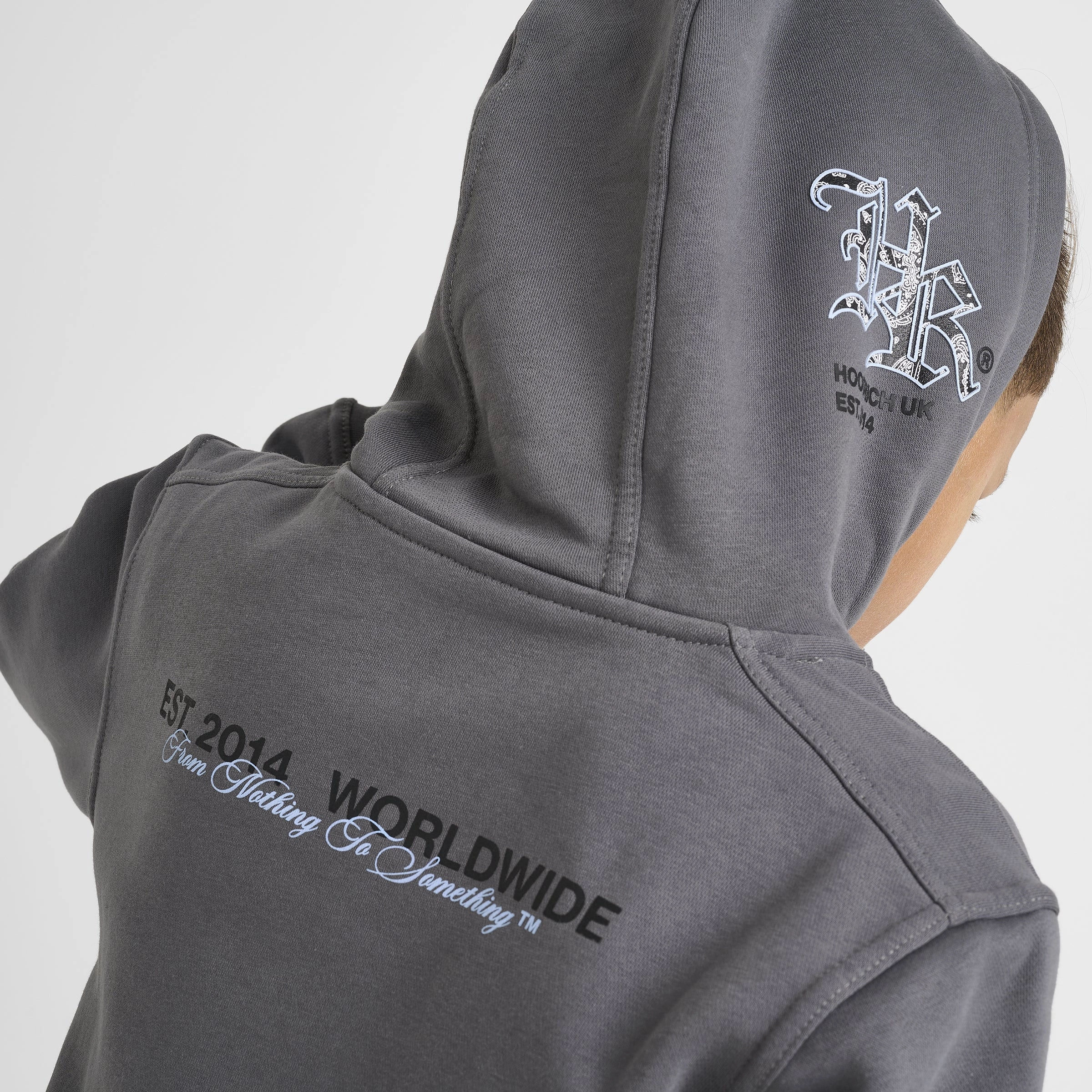 Hoodrich Junior Boys' Eterno Hoodie Lava Smoke / Black - Clear Sky