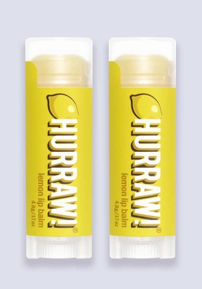 Hurraw Lemon Lip Balm 4.3g 9per stick) - 2 Pack