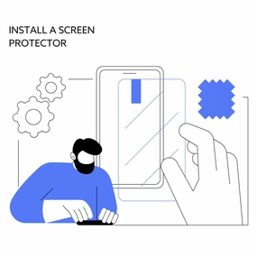 Install a glass screen protector on my iPad 8 (Includes the screen protector)