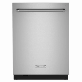KitchenAid® PrintShield Stainless 24" Dishwasher with Towel Bar Handle - KDTM704KPS