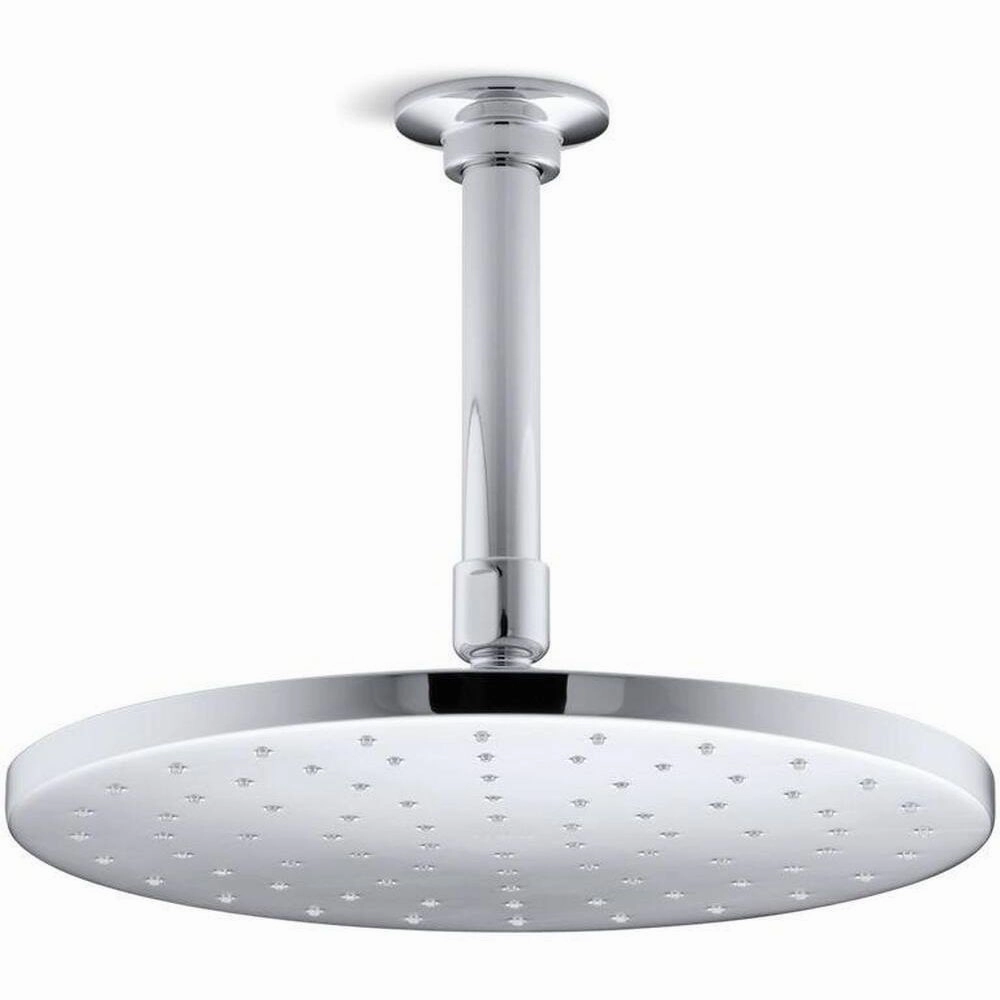 KOHLER K-13689-CP 10-Inch Contemporary Round Rain Showerhead, Polished Chrome