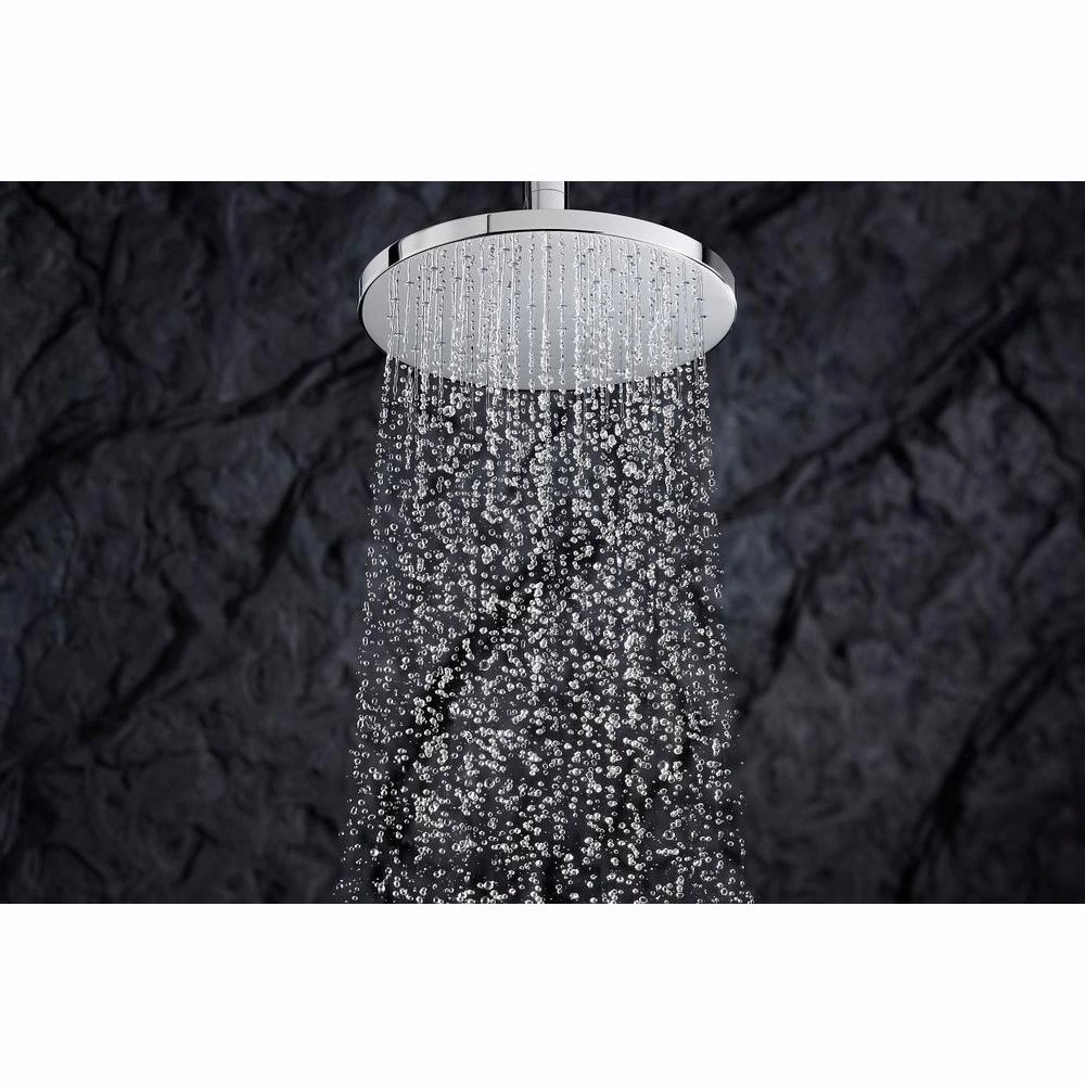 KOHLER K-13689-CP 10-Inch Contemporary Round Rain Showerhead, Polished Chrome