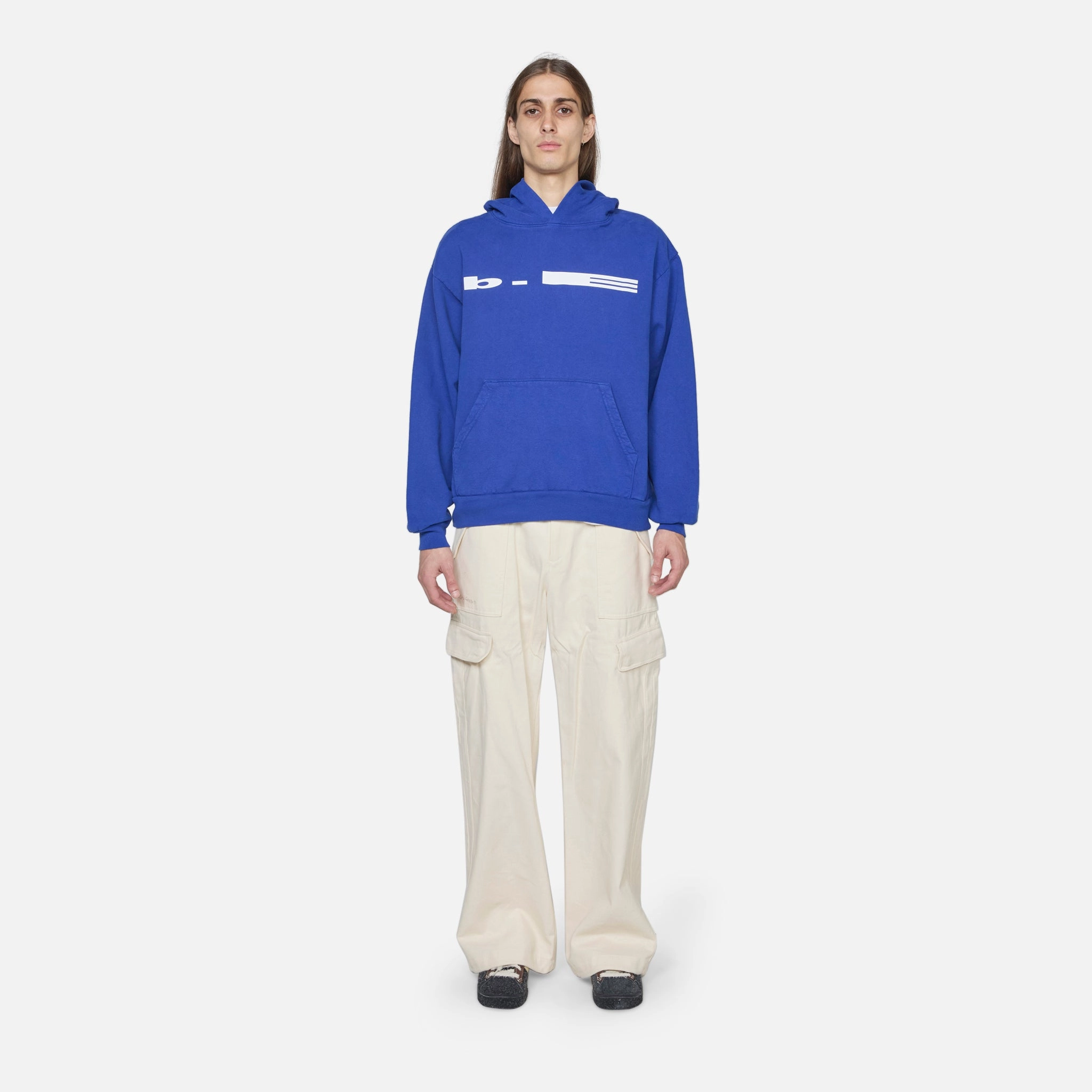 Low Logo Hoodie Cobalt Blue