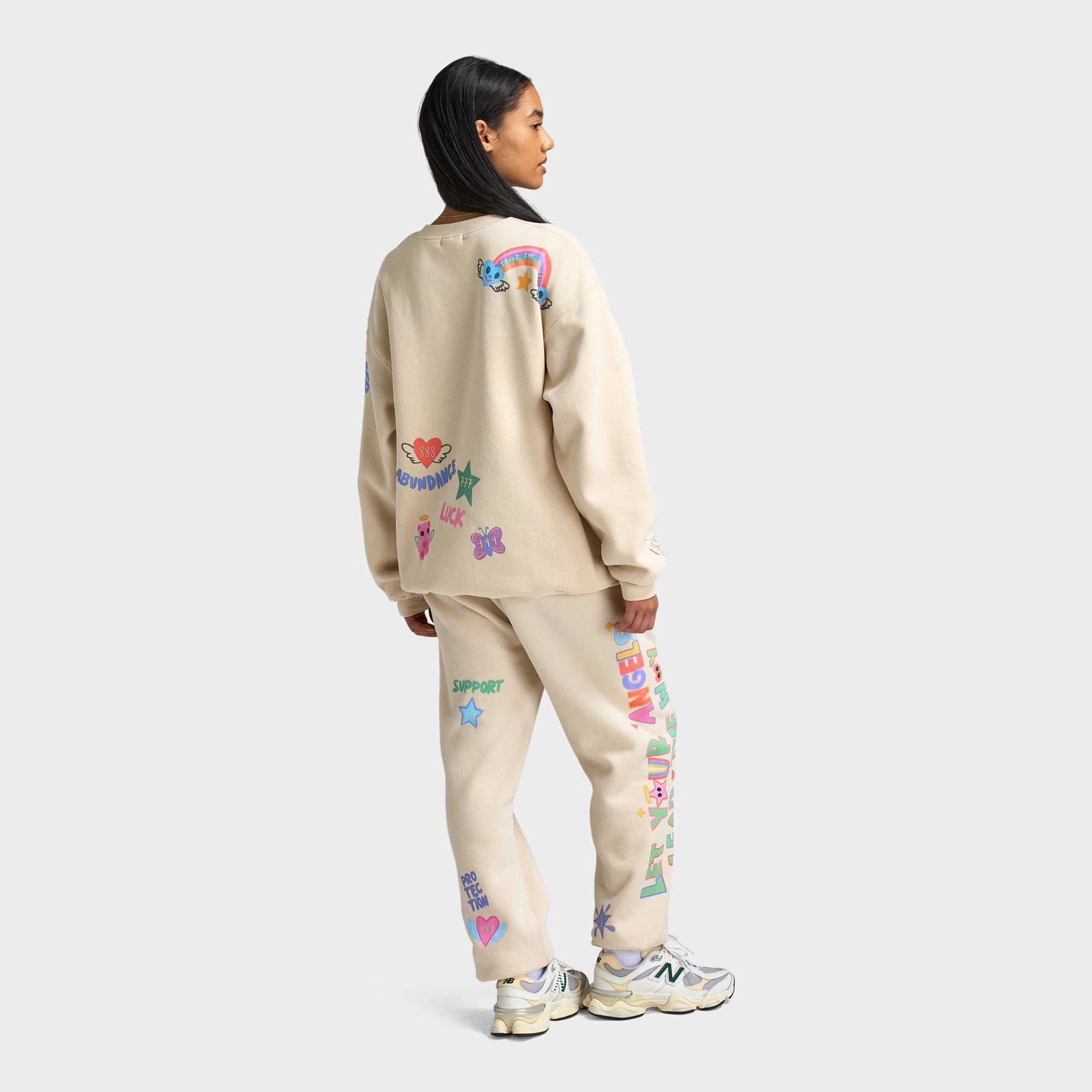 Mayfair Women's Angels All Around Us Crewneck / Cream