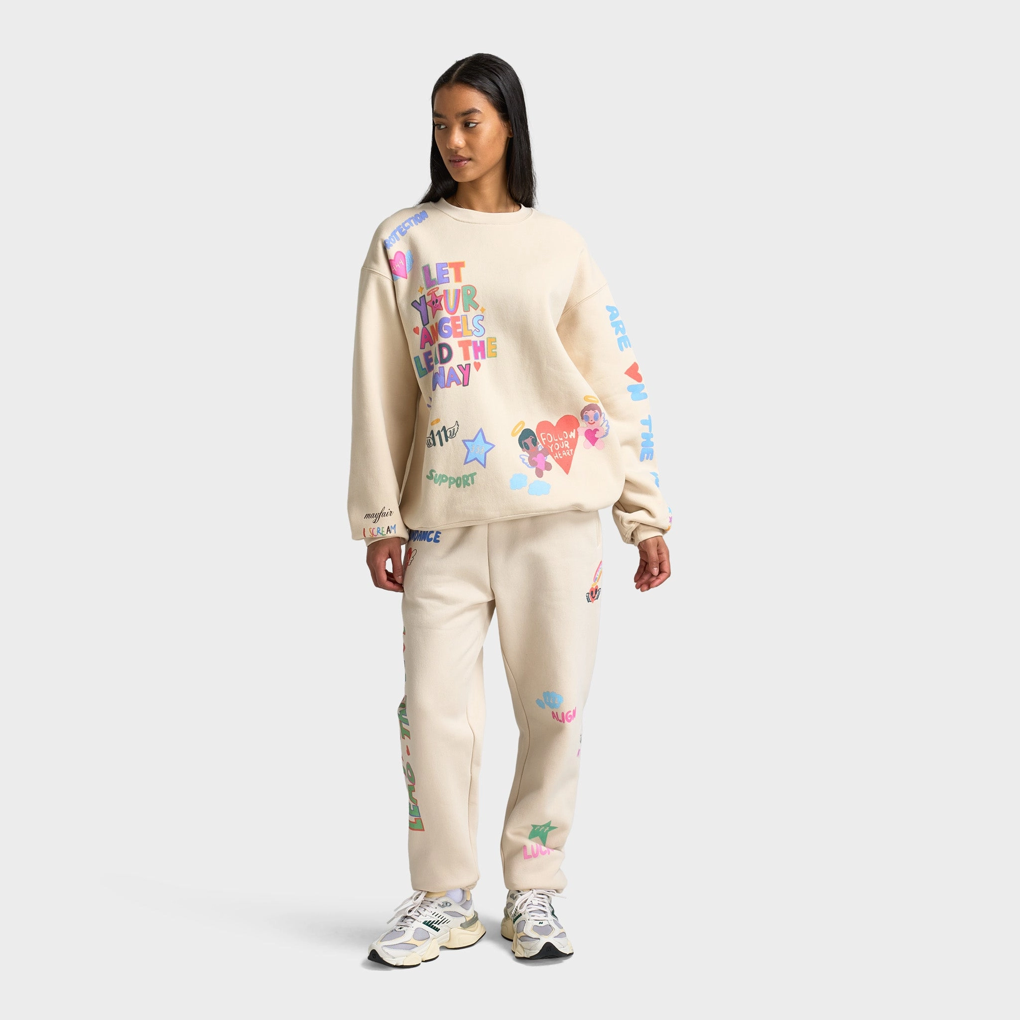 Mayfair Women's Angels All Around Us Sweatpants / Cream