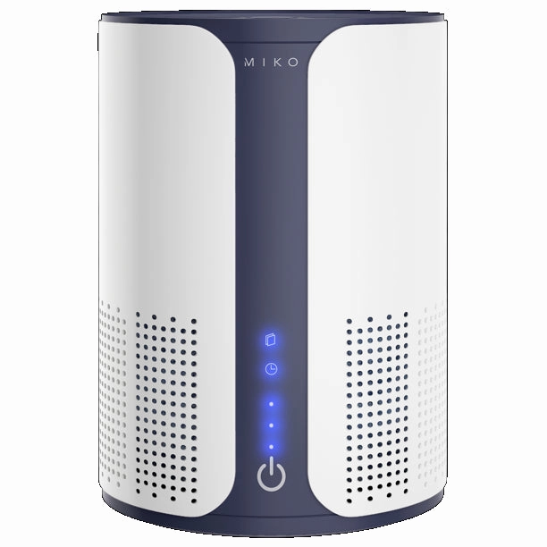 Miko c102 Home Air Purifier with Multiple Speeds Timer True HEPA Filter, Grey