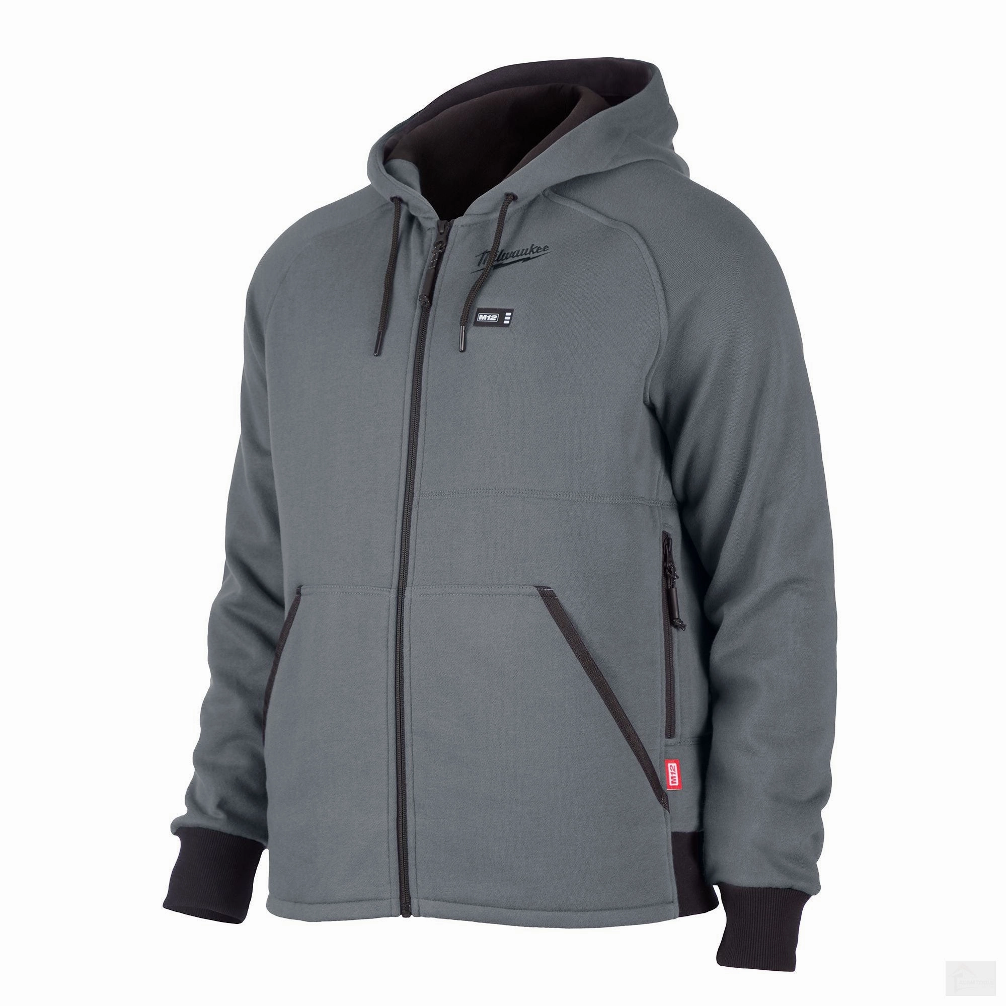 Milwaukee Men's M12 Cordless Gray Heated Jacket Hoodie (Jacket Only) {306G-20}